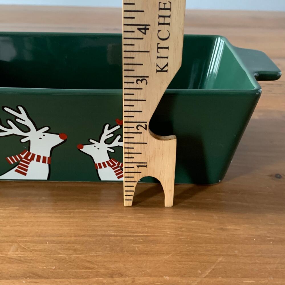 Crate & Barrel Loaf Pan Arctic Friends Evergreen Joan Anderson Ceramic Stoneware - Picture 5 of 10